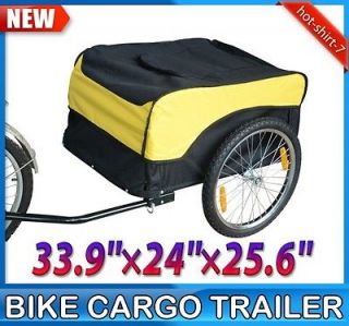 New Steel Bicycle Cargo Trailer Utility Cart Carrier Folding Frame 