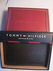 NWT Tommy Hilfiger mens wallet Passcase & valet brown Genuine leather