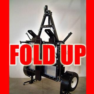   STAND UP Motorcycle Hauler Carrier Trailer Kit with Rail Loading Ramp