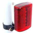 LED Flashing Bicycle Tail Light w/strap and clip Red