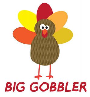 Big Gobbler Bro Sis Thanksgiving Happy Cute Turkey Baby Onesie Toddler 