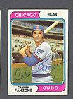 Carmen Fanzone signed Chicago Cubs 1974 Topps card