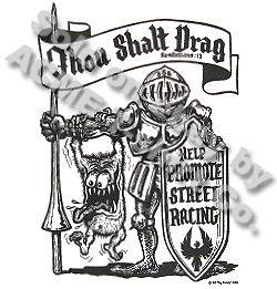 Big Daddy T Thou Shalt Drag Race Ed Roth Clothing Rat Fink Tee Sz M L 