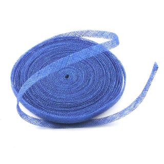 Sinamay Bias Binding/Ribbon 1cm (Price per 1.2m)   Blue   Millinery 