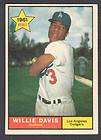1963 Topps Baseball 229 Willie Davis Dodgers EXMT