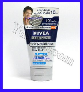 100 g. NIVEA FOR MEN Extra whitening pore minimiser foam 10 in 1 Acne 