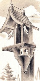 Woodworking Craft Plan Pattern Bird House Birdhouse
