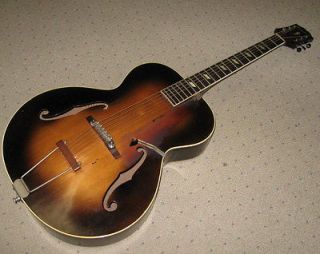 Vintage Epiphone Blackstone Acoustic Hollowbody Archtop Guitar Nice 