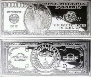 Million Dollar Bill in Coins & Paper Money
