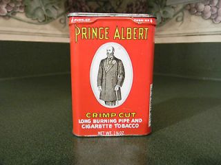 Vintage Prince Albert 1.5oz Vertical Pocket Tobacco Tin Can ~ Empty