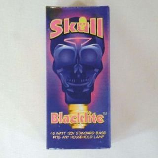 12 PC SKULL BLACK LIGHT BULBS skeleton bulbs scull new