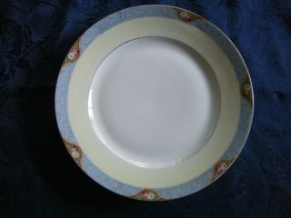 Bloch & Co Eichwald Czechoslovakia 9 3/4 Dinner Plate Light Blue 