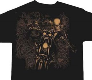 Ghost Rider Demons Marvel Comics BLACK Adult T shirt
