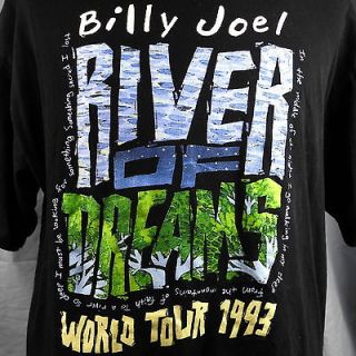 Billy Joel River Of Dreams World Tour 1993 T Shirt XL Black The 