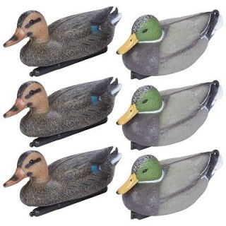 Mallard Duck Decoy Set of 6 [3 Female 3 Male] 12 1/2 Long
