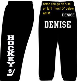 Hockey Sweatpants Custom Name & # Ice Hockey Pants Team School Club 