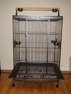 Parrot Bird Cage Extra Large Playtop 40Lx30Wx71H Macaw Cockatoo 