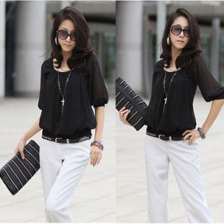 black chiffon blouse in Tops & Blouses