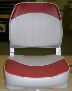 WISE ECONOMY BOAT SEAT   GREY/RED, BRAND NEW