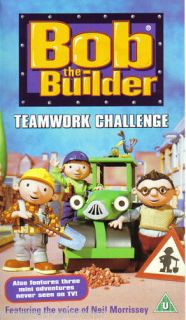 BOB THE BUILDER TEAMWORK CHALLENGE (5 Episodes) (PAL VHS Video)