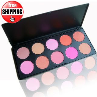 Nw 10 Color Sleek Shimmer Compact Cosmetic Blusher Bronzer Makeup 
