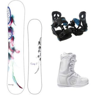 NEW 2013 Dreamcatcher Snowboard Package + Flow Boots + Siren Bindings 