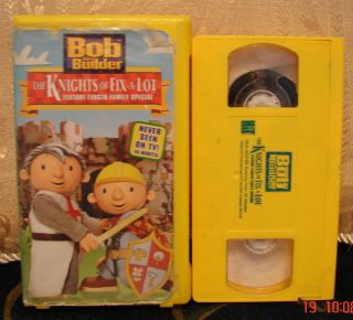 Bob The Builder Knights of Fix A lot Vhs Video~$2.75S/H