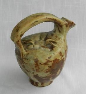 BODE WILLUMSEN DENMARK STUDIO ART POTTERY JUG WITH CRUSTACEAN