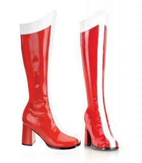 Womens Sexy Wonder Woman Boots, Sizes 6 12, Go Go, 60s, Costume, Fun.