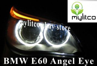 4x BMW 5 Series E60 E61 PRE LCI ANGEL EYE HALO RING LIGHT WHITE LED 