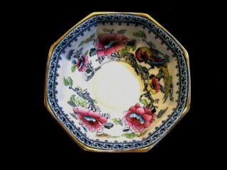 Antique Losol Ware Flow Blue Large Bowl Shanghai Keeling & Co Burslem 