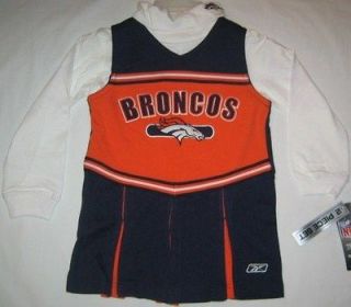 Denver Broncos Football Cheerleading Outfit Turtleneck Youth Girls