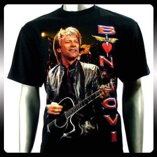 Bon Jovi Punk American Metal Rock Band Men T shirt Sz M