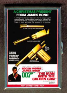 JAMES BOND MAN WITH THE GOLDEN GUN ID Holder, Cigarette Case or Wallet