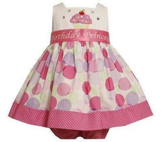 NWT Girls Bonnie Jean 1st 2nd Cupcake Birthday Princess Party Dress 
