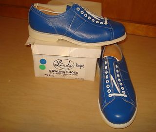 Linds Mens Right Handed Bowling Shoes Classic Royal Blue Size 7 EE