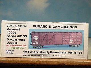 Funaro HO Central Vermont 40000 Series SS Boxcar 7060