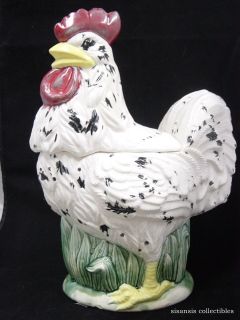 Vintage Ceramic Boothe Rooster Cookie Jar