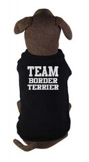 TEAM BORDER TERRIER   dog and puppy t shirt   pet clothing   all 