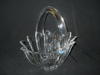 Bohemia Czech Republic Lead Crystal Glass Basket******