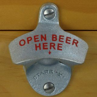 OPEN BEER HERE Starr X Wall Mount Bottle Opener NEW