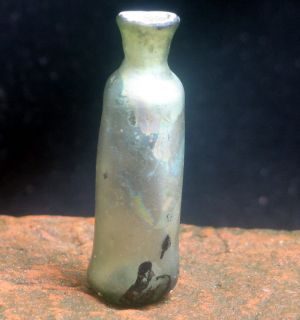   Century Beautiful Venetian Glass Bottle w/Family Tree Etched Rare
