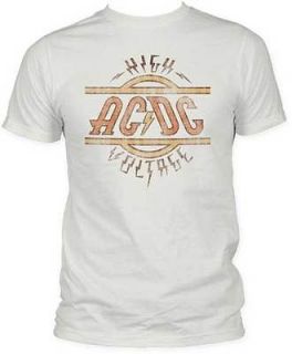 Officially Licensed ACDC High Voltage Adult Shirt S 2XL