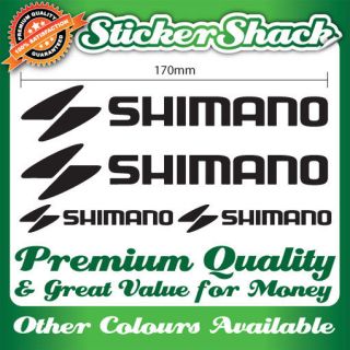 SHIMANO PREMIUM QUALITY BIKE FRAME STICKERS DECALS SET mountain bmx