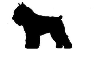 BOUVIER des FLANDRES metal not painted 10 inch silhouette