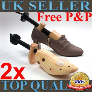   Pine Wood Ladies Boot Shoe Tree Stretcher Wooden Shaper Size 3 8