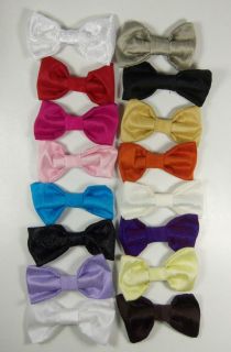 Boys Bow Ties 16 Color Choices For Formal Tuxedo Suits Shirt 3 1/4 L 