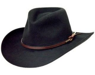 Stetson Black Bozeman Crushable Felt Hat Water Resistant