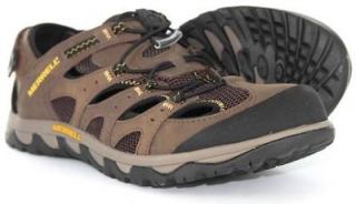 Merrell Mens Portage Web Brown Dark Earth Outdoor Hiking Water Shoes 