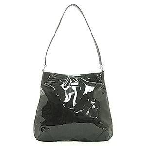 Gucci Patent Leather Stamp Hobo 257296   New Authentic